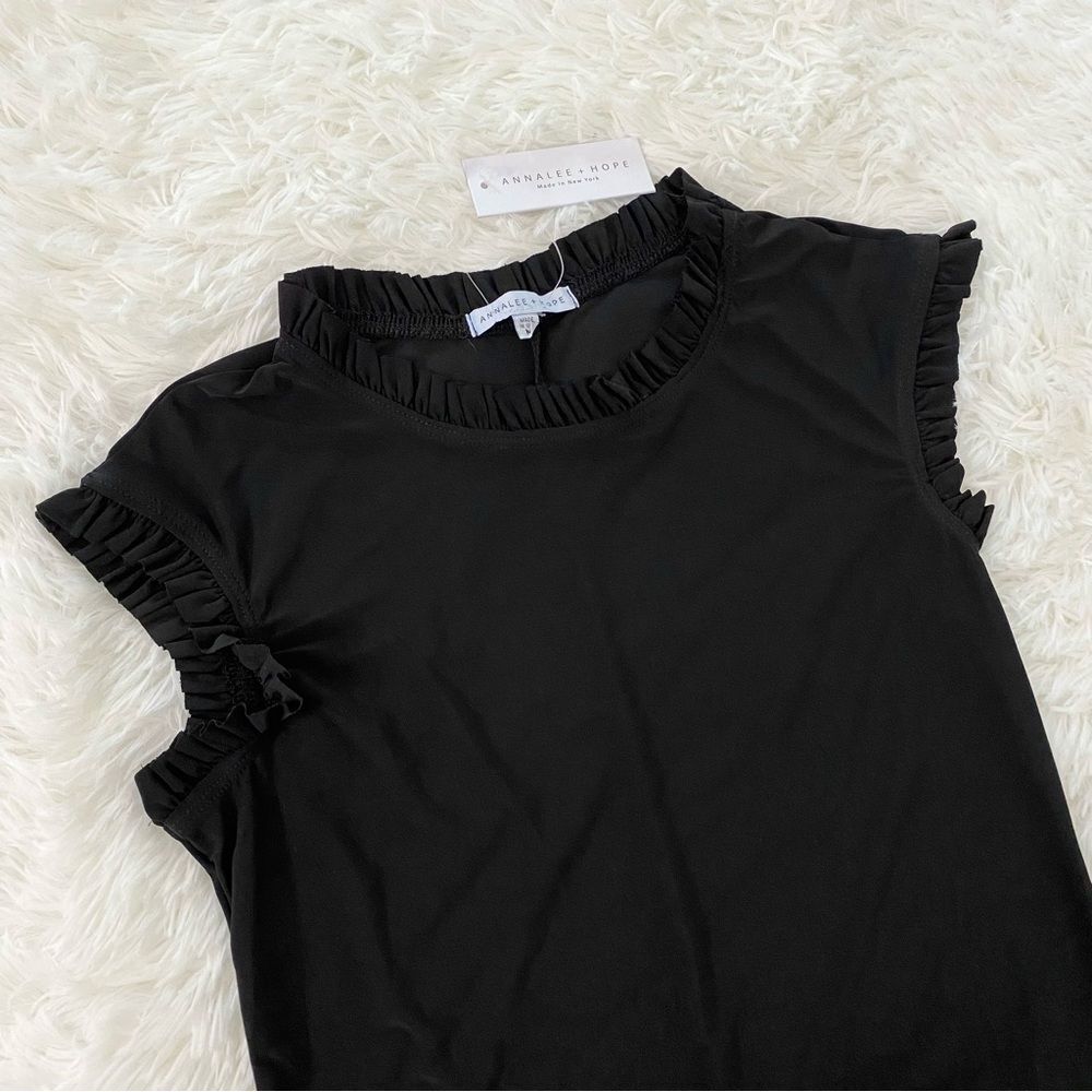 Black Ruffle Dress - Picture 2 of 4